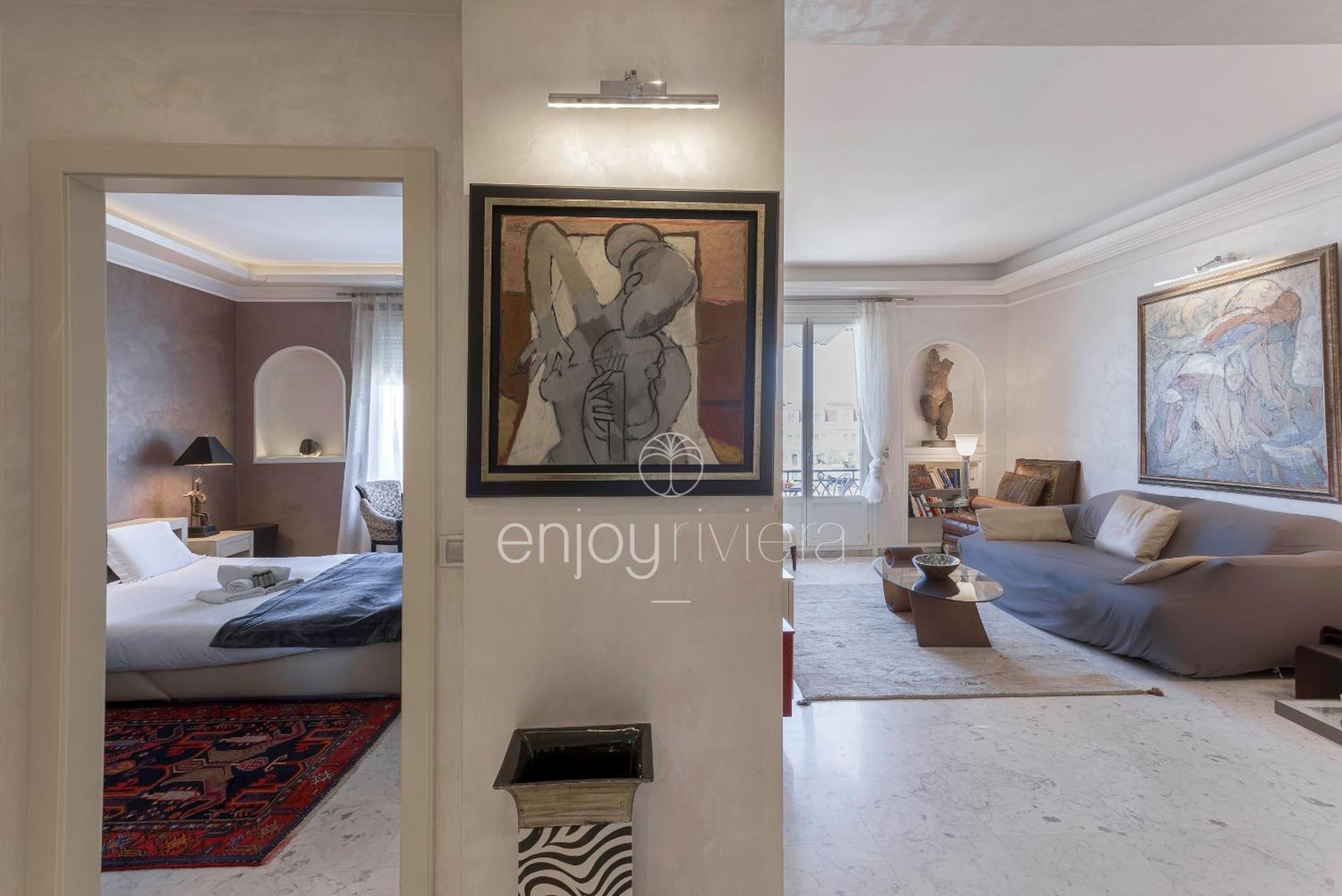 Palais Miramar Suite Art Modern - Derniere Etages Vue Mer - 75M De Confort - En Face Des Plages -Wifi - Clim Cannes Exterior foto